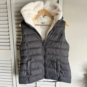 New York & Company Cozy Hooded Puffer Vest